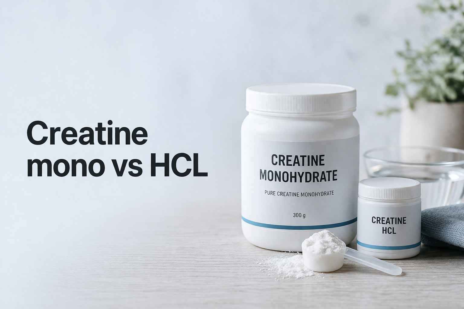 Creatine monohydraat versus HCL