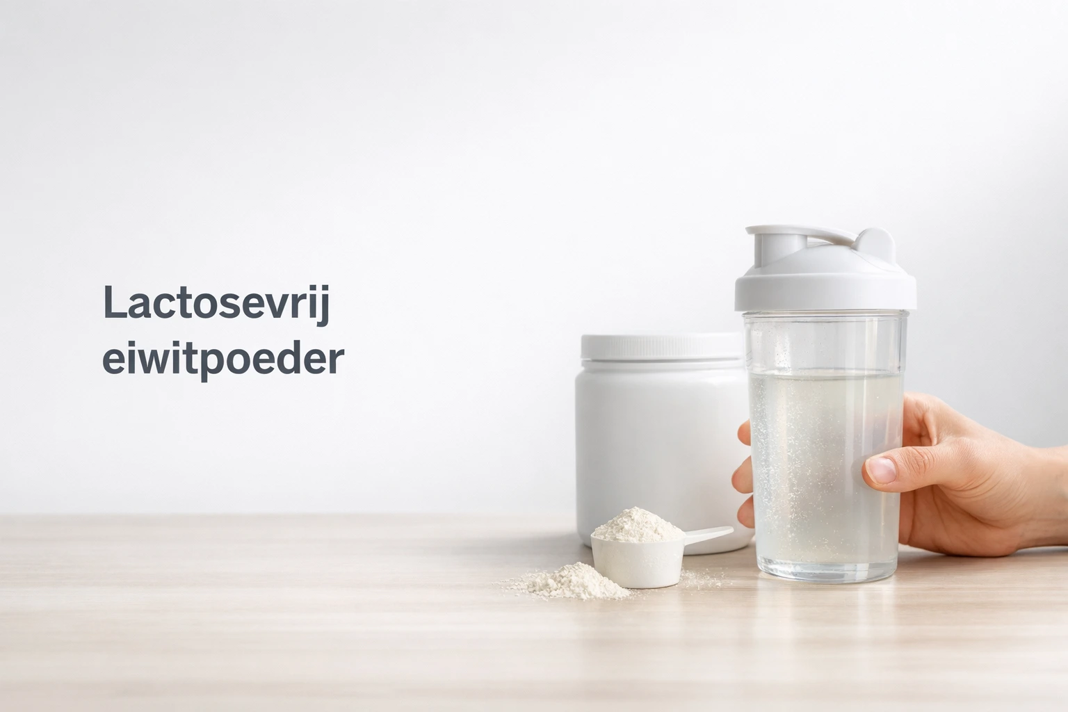 Lactosevrij eiwitpoeder